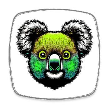 Koala - Square fridge magnet - white - Front
