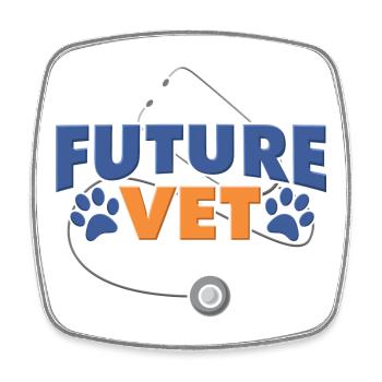 Veterinarian Veterinary Student - Square fridge magnet - white - Front