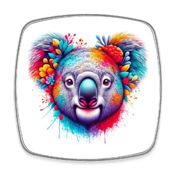 Koala - Square fridge magnet - white - Front