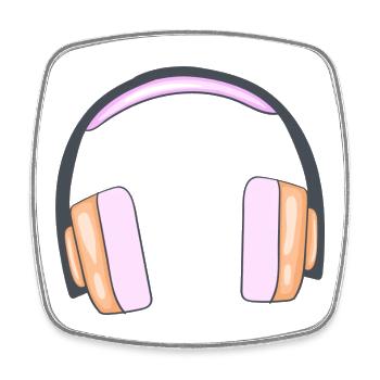 Fashionable Hearing Aids: Sound and Style in Perfecta S - Square fridge magnet - white - Front