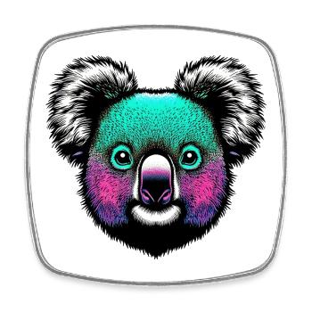 Koala - Square fridge magnet - white - Front