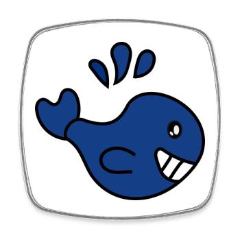 WAL. FISCH. APRILSCHERZ. FEIERTAG. SOMMER. - Viereckiger Kühlschrankmagnet - Weiß - Vorne