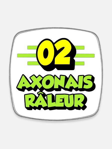 Axonais râleur - Magnet carré - blanc