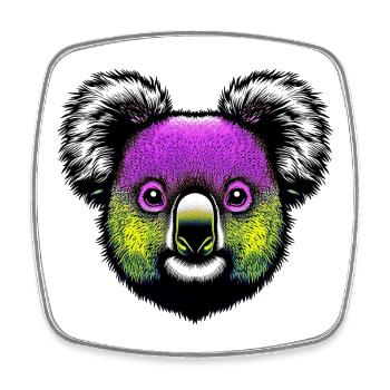 Koala - Square fridge magnet - white - Front