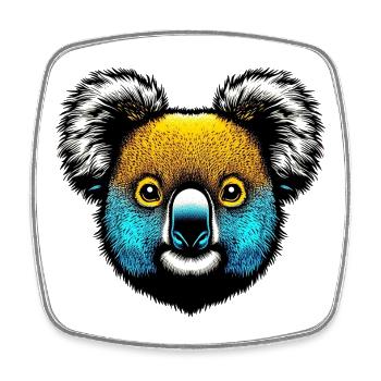 Koala - Square fridge magnet - white - Front