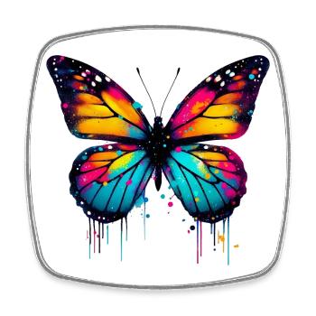 Butterfly - Square fridge magnet - white - Front