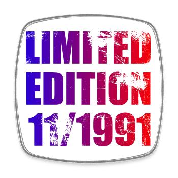 33e anniversaire Edition limitée 11/1991 - Magnet carré - blanc - Devant