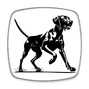 Magyar Vizsla - Viereckiger Kühlschrankmagnet - Weiß - Vorne