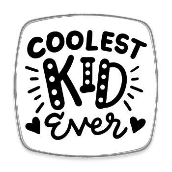 Coolstes Kind Kleinkind - Viereckiger Kühlschrankmagnet - Weiß - Vorne
