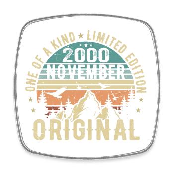 November 2000 Birthday Gift - November 2000 - Square fridge magnet - white - Front