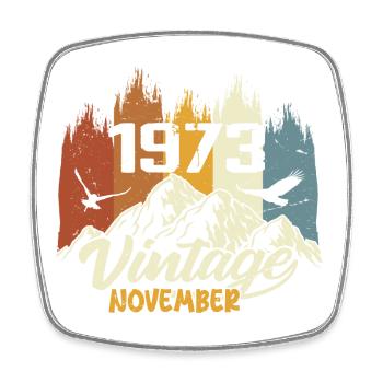 52e anniversaire - légendaire depuis novembre 1973 - Magnet carré - blanc - Devant