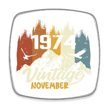 51e anniversaire - Légendaire depuis novembre 1974 - Magnet carré - blanc - Devant