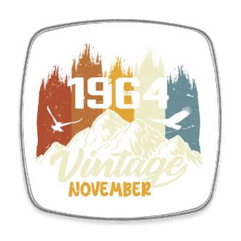 61st birthday - legendary since November 1964 - Square fridge magnet - white - Front