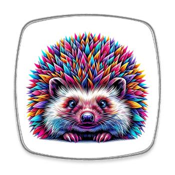 Hedgehog - Square fridge magnet - white - Front
