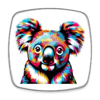 Koala - Square fridge magnet - white - Front
