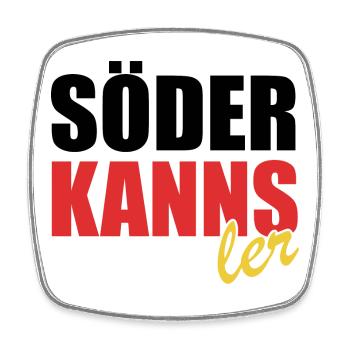 Söder kanns - Kanzler - Kanzlerkandidat - Viereckiger Kühlschrankmagnet - Weiß - Vorne