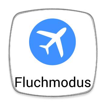 Flugmodus Fluchen Flugzeug Symbol Bürohumor lustig - Viereckiger Kühlschrankmagnet - Weiß - Vorne