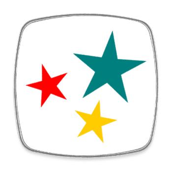 STAR. CHRISTMAS. MERRY CHRISTMAS. MERRY CHRISTMAS - Square fridge magnet - white - Front