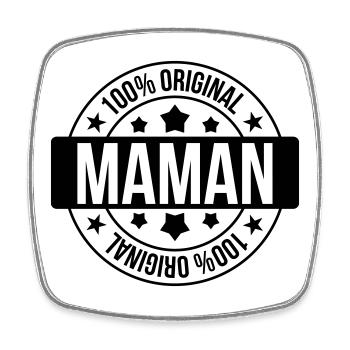 Maman d'Amour - Fête des Mères - Magnet carré - blanc - Devant