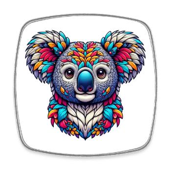 Koala - Square fridge magnet - white - Front