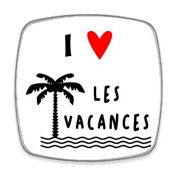 RETRAITE. RETRAITE. RETRAITEE. BONNE RETRAITE - Magnet carré - blanc - Devant