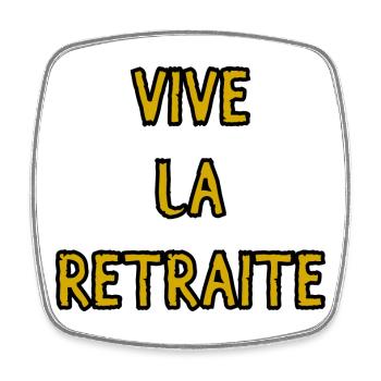 RETIREMENT. HOLIDAY. RETIREMENT. RETIRED - Square fridge magnet - white - Front