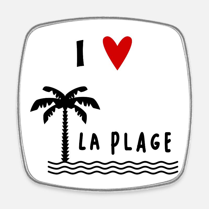RETRAITE. VACANCES. RETRAITE. RETRAITEE. RETRAITE. - Magnet carré - blanc