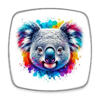 Koala - Viereckiger Kühlschrankmagnet - Weiß - Vorne