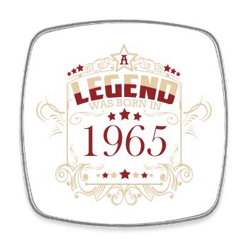 Légende de l’anniversaire vintage 1965 - Magnet carré - blanc - Devant