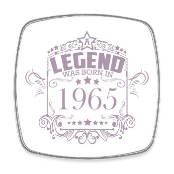 Légende de l’anniversaire vintage 1965 - Magnet carré - blanc - Devant