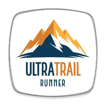 Coureur UltraTrail - Magnet carré - blanc - Devant