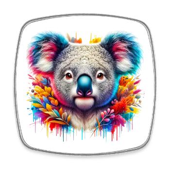 Koala - Square fridge magnet - white - Front