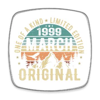 Légendaire depuis mars 1999 - anniversaire mars 1999 - Magnet carré - blanc - Devant
