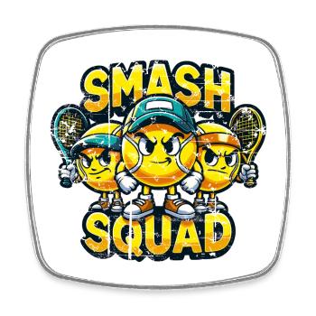 Sweat à capuche de tennis pour enfants Smash Squad Shirt - Magnet carré - blanc - Devant