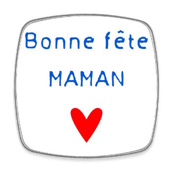 HAPPY BIRTHDAY. HAPPY MOTHER'S DAY. MOM. MOTHER'S DAY - Square fridge magnet - white - Front