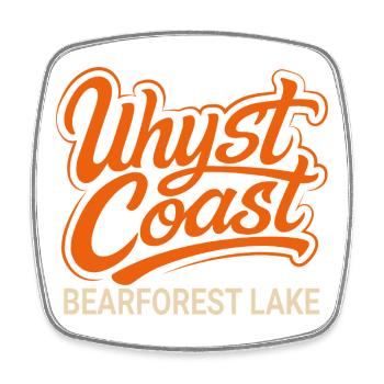 Uhyst Coast Spree Bärwalder See Bearforest Lake or - Viereckiger Kühlschrankmagnet - Weiß - Vorne