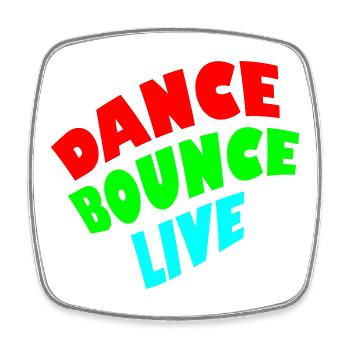 Dance Bounce Live 3-color - Square fridge magnet - white - Front