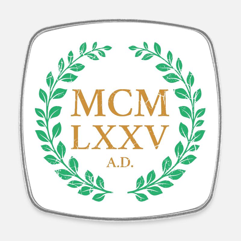 MCMLXXV - 1975 - Square fridge magnet - white