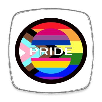 PRIDE - Square fridge magnet - white - Front