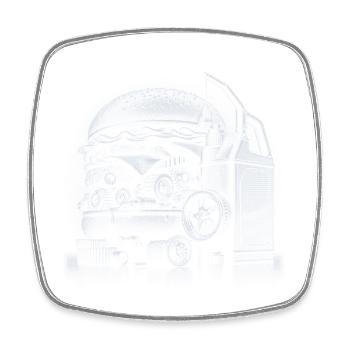 Vintage Food Truck Illustration T-Shirt - Square fridge magnet - white - Front