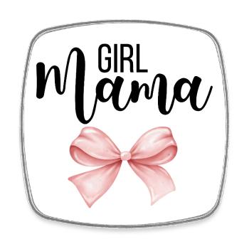 Fille Maman, Fille Maman - Magnet carré - blanc - Devant