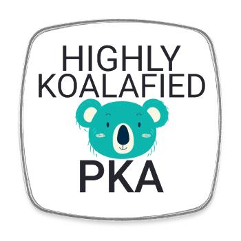PKA Koalafied Apotheke - Viereckiger Kühlschrankmagnet - Weiß - Vorne