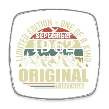 Birthday September 1962 Limited Edition Legend - Square fridge magnet - white - Front