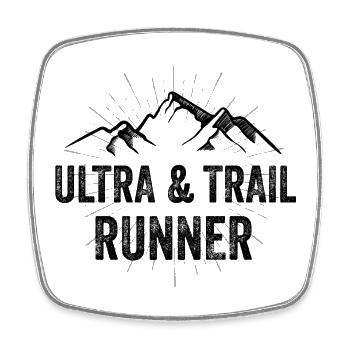 Ultra & Trail Runner - Square fridge magnet - white - Front