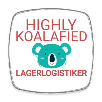 Warehouse logistics company Koalafied - Square fridge magnet - white - Front