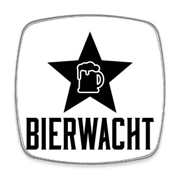 Bierkrug Linienkunst - Viereckiger Kühlschrankmagnet - Weiß - Vorne