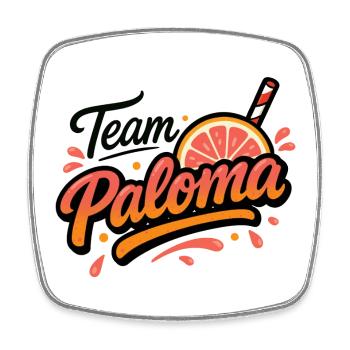 Team Paloma - Magnet carré - blanc - Devant