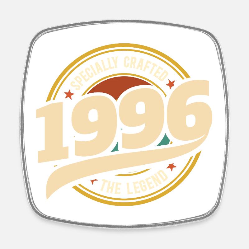 1996 Legend 30 Jahre Jubiläum Mann - Viereckiger Kühlschrankmagnet - Weiß