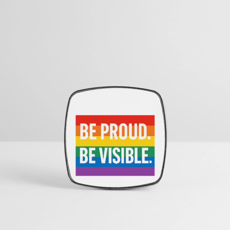 Regenbogen Pride Statement Design Viereckiger Kühlschrankmagnet