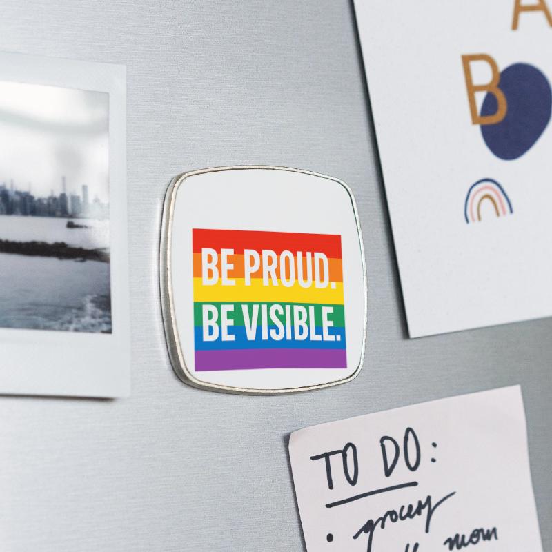 Square fridge magnet